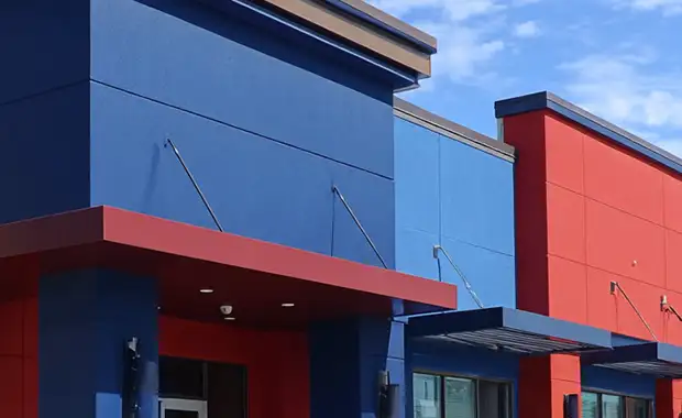 Commercial building exterior